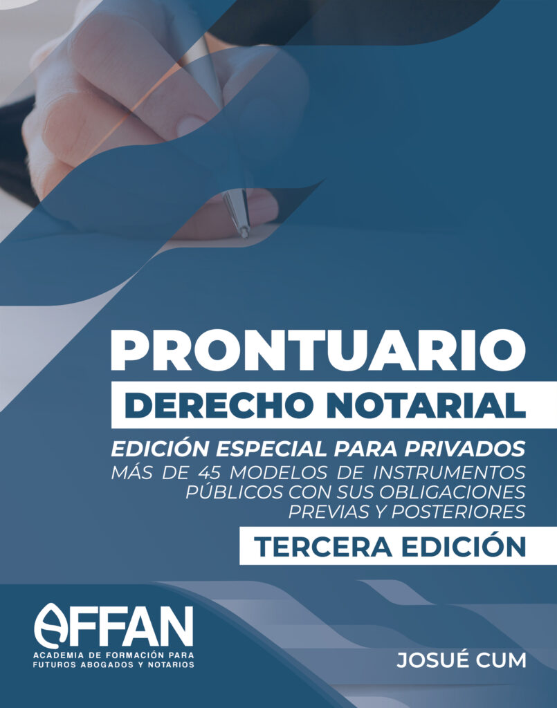 Prontuario de Derecho Notarial